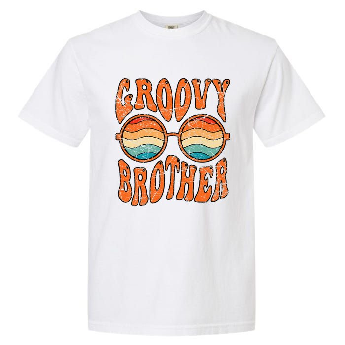 Groovy Brother 70s Aesthetic 1970s Retro Brother Hippie Garment-Dyed Heavyweight T-Shirt