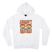 Groovy Brother 70s Aesthetic 1970s Retro Brother Hippie Hoodie