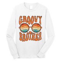 Groovy Brother 70s Aesthetic 1970s Retro Brother Hippie Long Sleeve Shirt