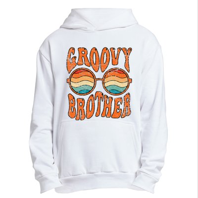 Groovy Brother 70s Aesthetic 1970s Retro Brother Hippie Urban Pullover Hoodie