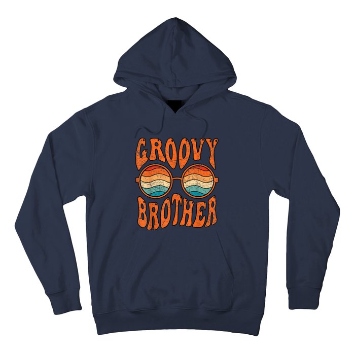 Groovy Brother 70s Aesthetic 1970S Retro Brother Hippie Hoodie