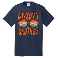 Groovy Brother 70s Aesthetic 1970S Retro Brother Hippie Tall T-Shirt