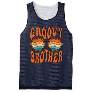 Groovy Brother 70s Aesthetic 1970S Retro Brother Hippie Mesh Reversible Basketball Jersey Tank