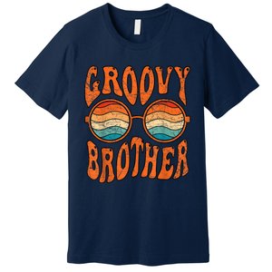 Groovy Brother 70s Aesthetic 1970S Retro Brother Hippie Premium T-Shirt