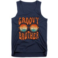 Groovy Brother 70s Aesthetic 1970S Retro Brother Hippie Tank Top