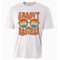 Groovy Brother 70s Aesthetic 1970's Retro Brother Hippie Cooling Performance Crew T-Shirt