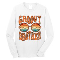 Groovy Brother 70s Aesthetic 1970's Retro Brother Hippie Long Sleeve Shirt