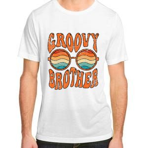 Groovy Brother 70s Aesthetic 1970's Retro Brother Hippie Adult ChromaSoft Performance T-Shirt