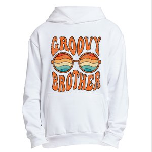 Groovy Brother 70s Aesthetic 1970's Retro Brother Hippie Urban Pullover Hoodie