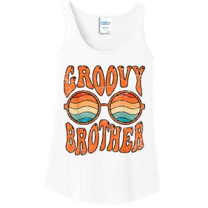 Groovy Brother 70s Aesthetic 1970S Retro Brother Hippie Ladies Essential Tank