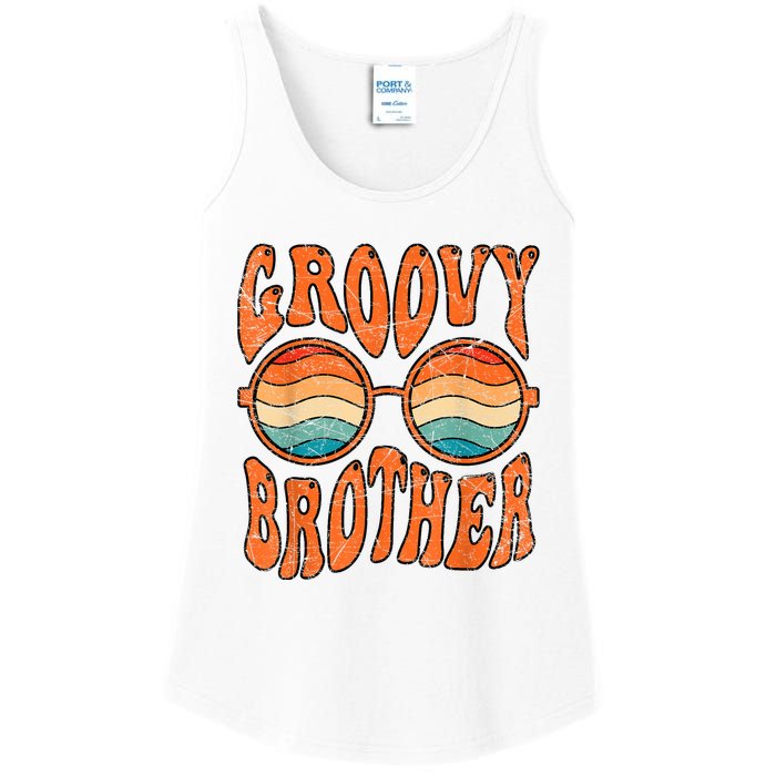 Groovy Brother 70s Aesthetic 1970S Retro Brother Hippie Ladies Essential Tank