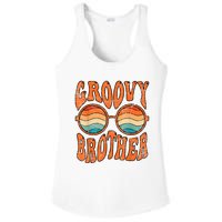 Groovy Brother 70s Aesthetic 1970S Retro Brother Hippie Ladies PosiCharge Competitor Racerback Tank