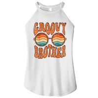 Groovy Brother 70s Aesthetic 1970S Retro Brother Hippie Women's Perfect Tri Rocker Tank