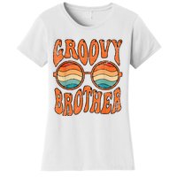 Groovy Brother 70s Aesthetic 1970S Retro Brother Hippie Women's T-Shirt