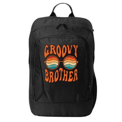 Groovy Brother 70s Aesthetic 1970'S Retro Brother City Backpack