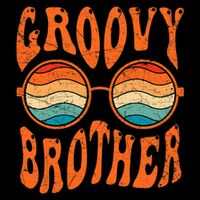 Groovy Brother 70s Aesthetic 1970'S Retro Brother City Backpack