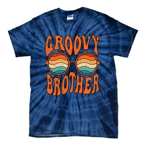 Groovy Brother 70s Aesthetic 1970'S Retro Brother Tie-Dye T-Shirt