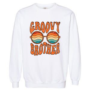 Groovy Brother 70s Aesthetic 1970'S Retro Brother Garment-Dyed Sweatshirt