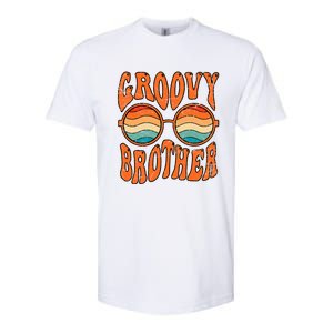 Groovy Brother 70s Aesthetic 1970'S Retro Brother Softstyle CVC T-Shirt