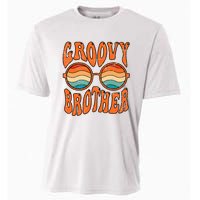 Groovy Brother 70s Aesthetic 1970'S Retro Brother Cooling Performance Crew T-Shirt