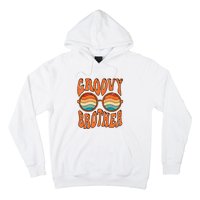 Groovy Brother 70s Aesthetic 1970'S Retro Brother Hoodie