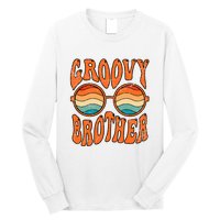 Groovy Brother 70s Aesthetic 1970'S Retro Brother Long Sleeve Shirt