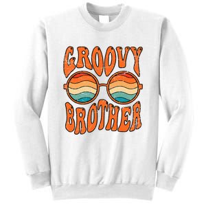 Groovy Brother 70s Aesthetic 1970'S Retro Brother Sweatshirt