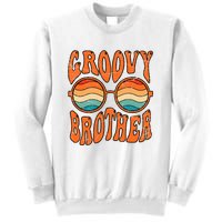 Groovy Brother 70s Aesthetic 1970'S Retro Brother Sweatshirt