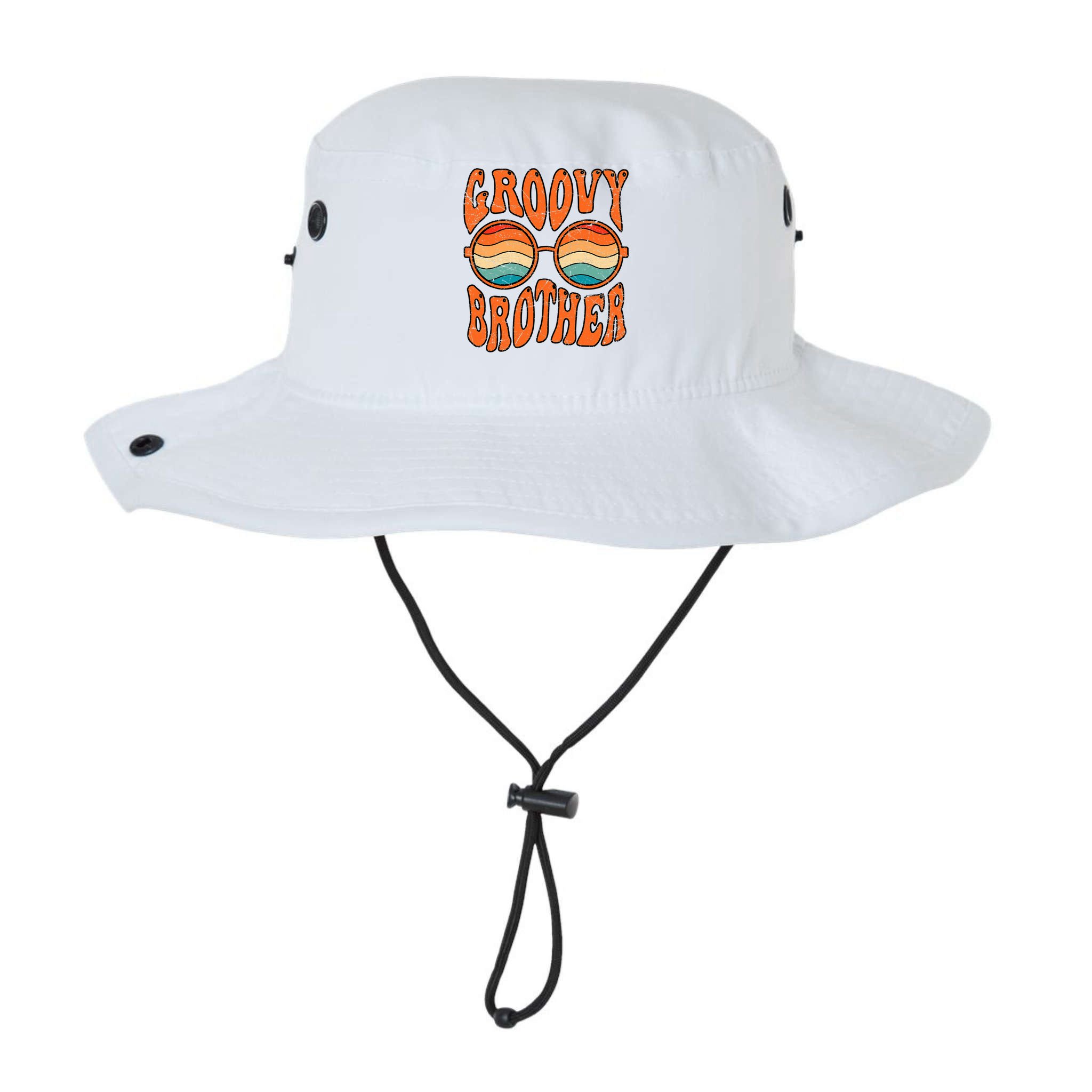 Groovy Brother 70s Aesthetic 1970'S Retro Brother Bucket Hat