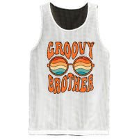 Groovy Brother 70s Aesthetic 1970'S Retro Brother Mesh Reversible Basketball Jersey Tank