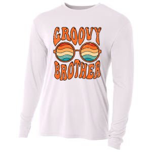 Groovy Brother 70s Aesthetic 1970'S Retro Brother Cooling Performance Long Sleeve Crew