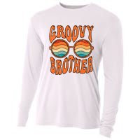 Groovy Brother 70s Aesthetic 1970'S Retro Brother Cooling Performance Long Sleeve Crew