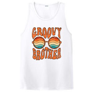 Groovy Brother 70s Aesthetic 1970'S Retro Brother PosiCharge Competitor Tank