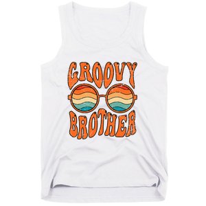 Groovy Brother 70s Aesthetic 1970'S Retro Brother Tank Top