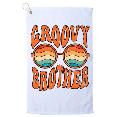 Groovy Brother 70s Aesthetic 1970'S Retro Brother Golf Towel