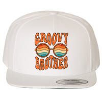 Groovy Brother 70s Aesthetic 1970'S Retro Brother Wool Snapback Cap