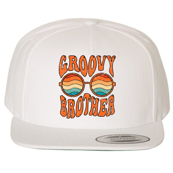 Groovy Brother 70s Aesthetic 1970'S Retro Brother Wool Snapback Cap