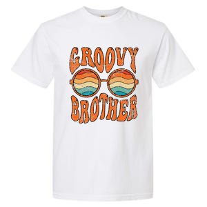 Groovy Brother 70s Aesthetic 1970's Retro Brother Hippie Garment-Dyed Heavyweight T-Shirt