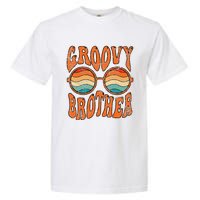 Groovy Brother 70s Aesthetic 1970's Retro Brother Hippie Garment-Dyed Heavyweight T-Shirt