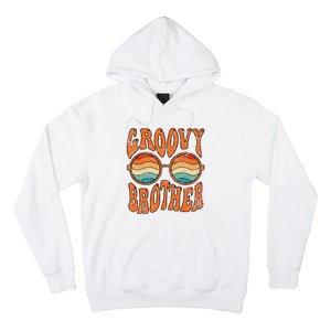 Groovy Brother 70s Aesthetic 1970's Retro Brother Hippie Hoodie