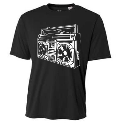 Ghetto Blaster 80s 90s Hip Hip Rap Cooling Performance Crew T-Shirt