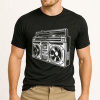 Ghetto Blaster 80s 90s Hip Hip Rap Cooling Performance Crew T-Shirt