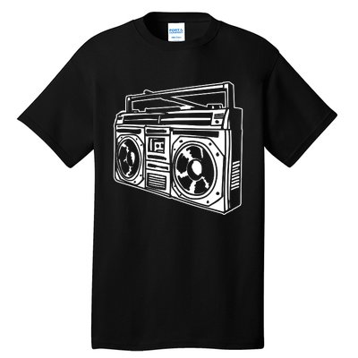 Ghetto Blaster 80s 90s Hip Hip Rap Tall T-Shirt