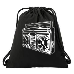 Ghetto Blaster 80s 90s Hip Hip Rap Drawstring Bag