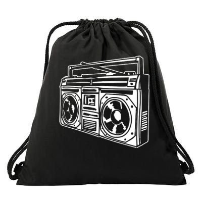 Ghetto Blaster 80s 90s Hip Hip Rap Drawstring Bag