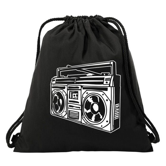 Ghetto Blaster 80s 90s Hip Hip Rap Drawstring Bag