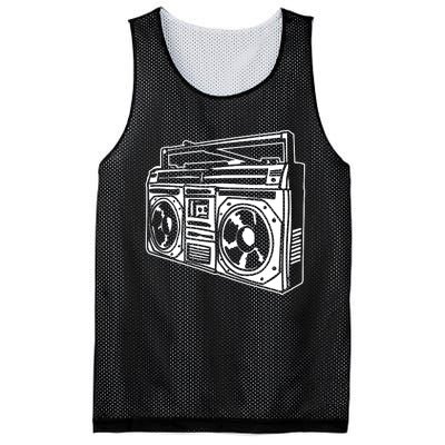 Ghetto Blaster 80s 90s Hip Hip Rap Mesh Reversible Basketball Jersey Tank