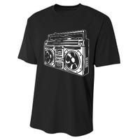 Ghetto Blaster 80s 90s Hip Hip Rap Performance Sprint T-Shirt