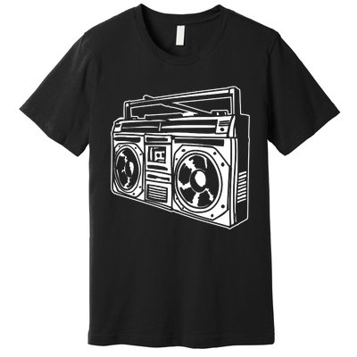 Ghetto Blaster 80s 90s Hip Hip Rap Premium T-Shirt