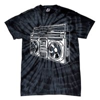 Ghetto Blaster 80s 90s Hip Hip Rap Tie-Dye T-Shirt